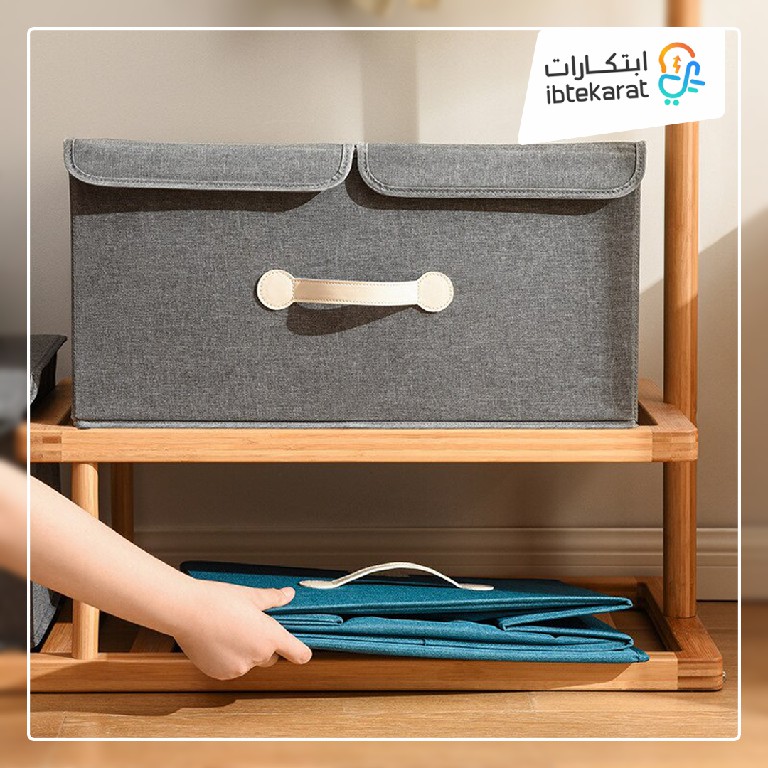 صندوق تخزين الملابس والألعاب كبير الحجم