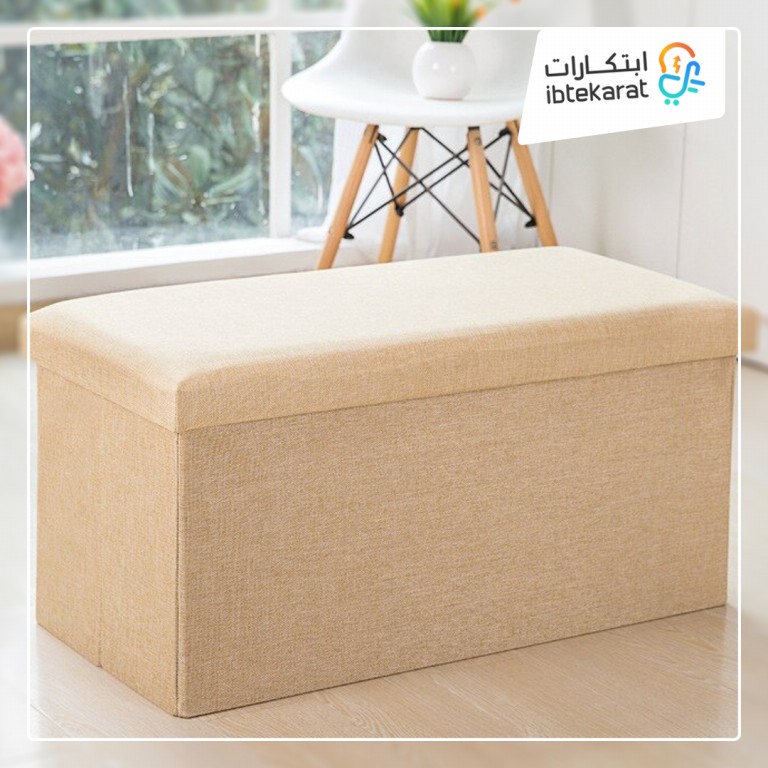صندوق تخزين مع مقعد